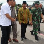 Bupati Konsel Bersama Gubernur Sambut Kedatangan Panglima TNI dan Kapolri