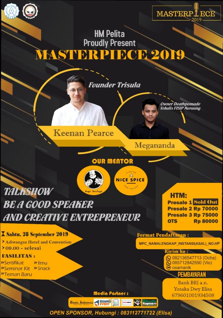 Be a Good Speaker and Creative Entrepreneur