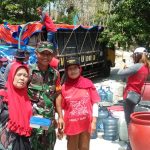 Di Desa Bagor, Klinik Asy asyfa Dan Koramil 16/Miri, Giat Baksos Pembagian Air Bersih