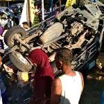 Di Ngebuk Gemolong, Mobil Pick Up Tertabrak Kereta Api Terseret Hingga 10 Meter