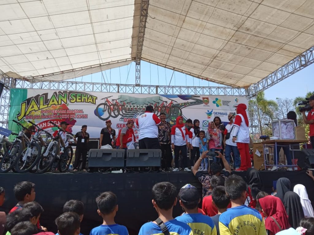 Bertempat di Alkid, DKS Boyolali Gelar Senam Sehat Dan Gerak Jalan Massal