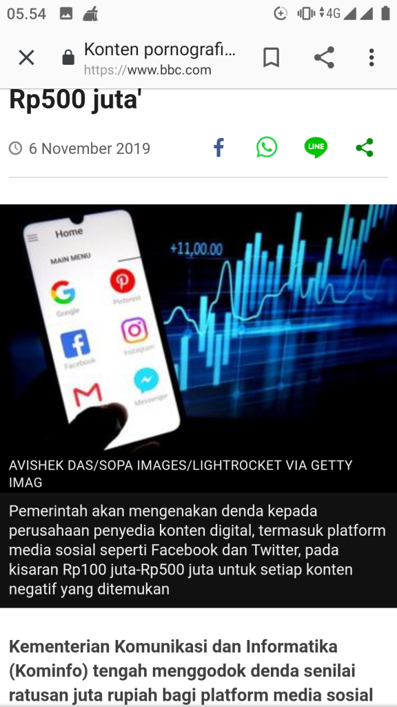 Konten pornografi dan terorisme di platform media sosial, pemerintah Indonesia akan terapkan denda ‘hingga Rp500 juta’