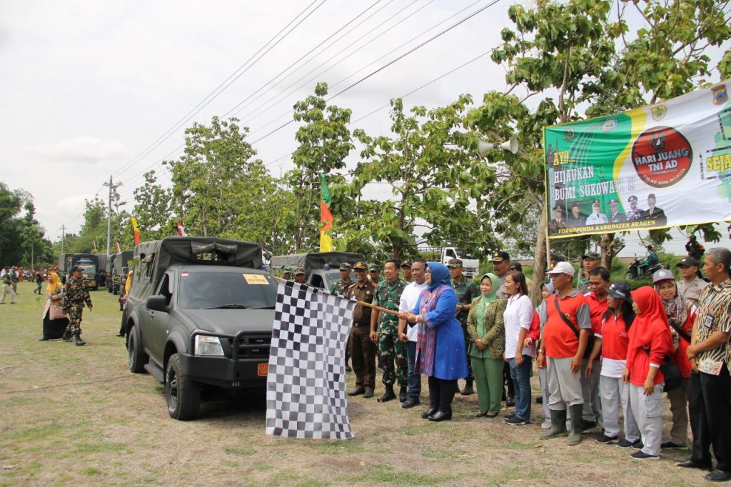 Kodim Sragen Gerakkan Penghijauan di Bumi Sukowati, Tanam 26.950 Pohon