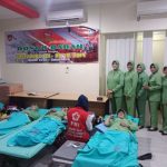 Anggota Persit KCK Cabang L Kodim Surakarta, Rela Sumbangkan Darahnya