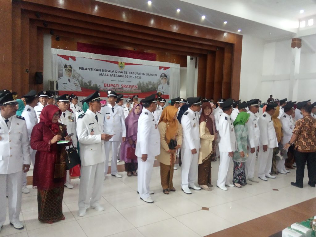 167 Kades Terpilih di Lantik Hari ini, Bupati Sragen Himbau Rangkul Lawan Politik, Ajak Bangun Desa Bersama