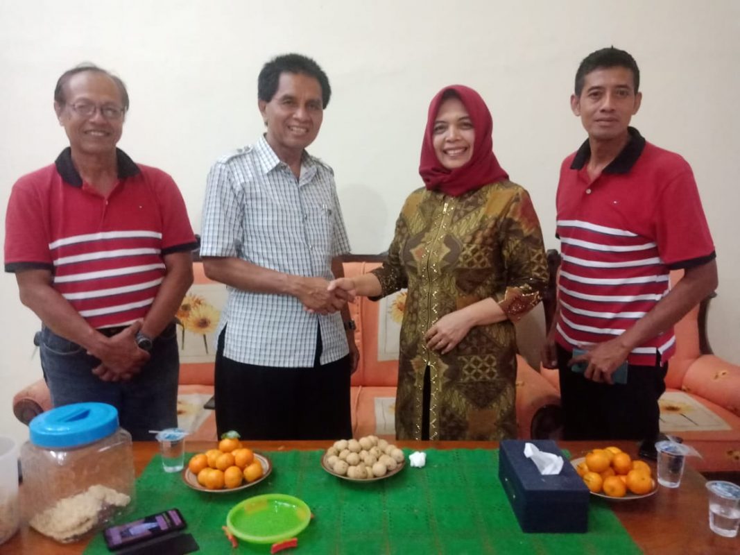 Bacabup Klaten Dr Hj Nanik Herawati, MHum Temui ketua PGRI Klaten