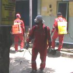 Penyemprotan disinfektan, masjid dan pasar Rembang disterilisasi dari virus corona