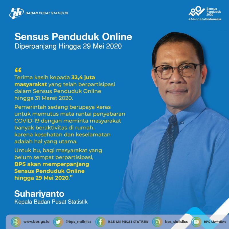 SP Online Diperpanjang Hingga 29 Mei 2020