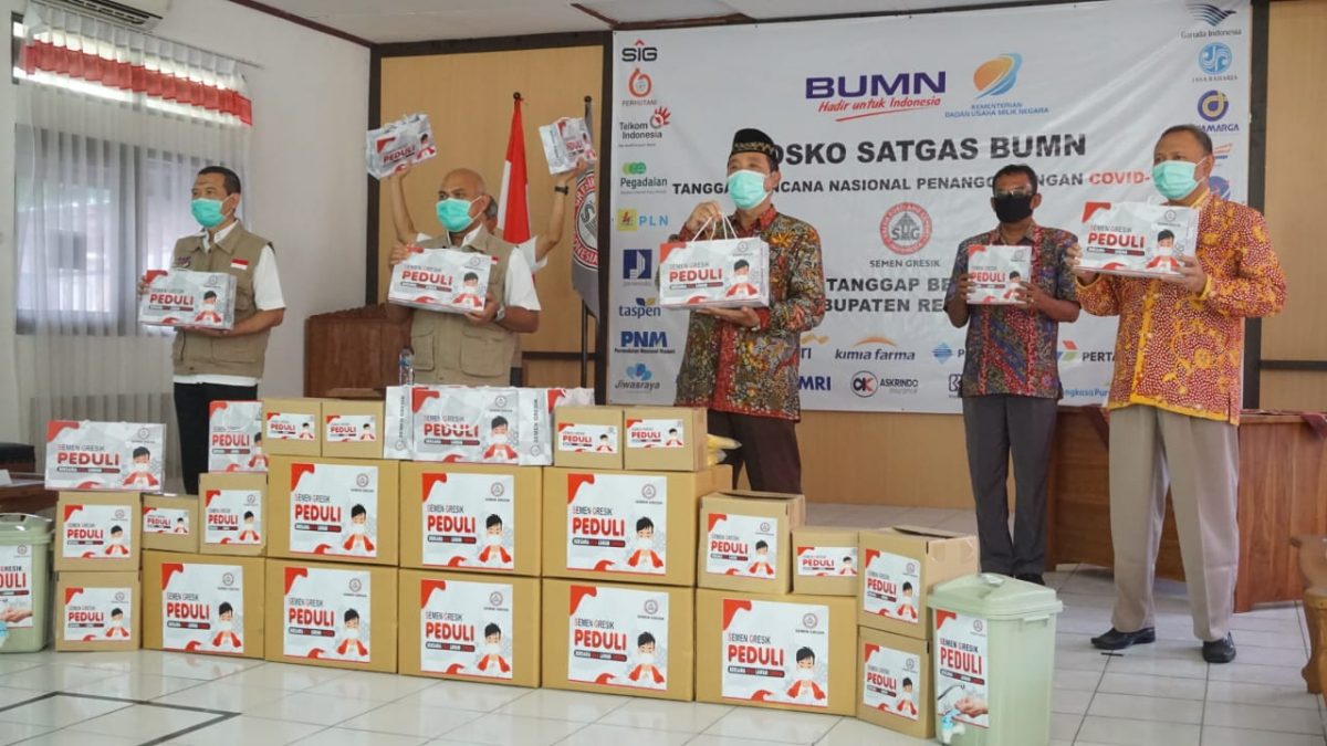 PT.Semen Gresik Membantu Dana 1,5 M Untuk Penanggulangan Covid -19 Di Rembang