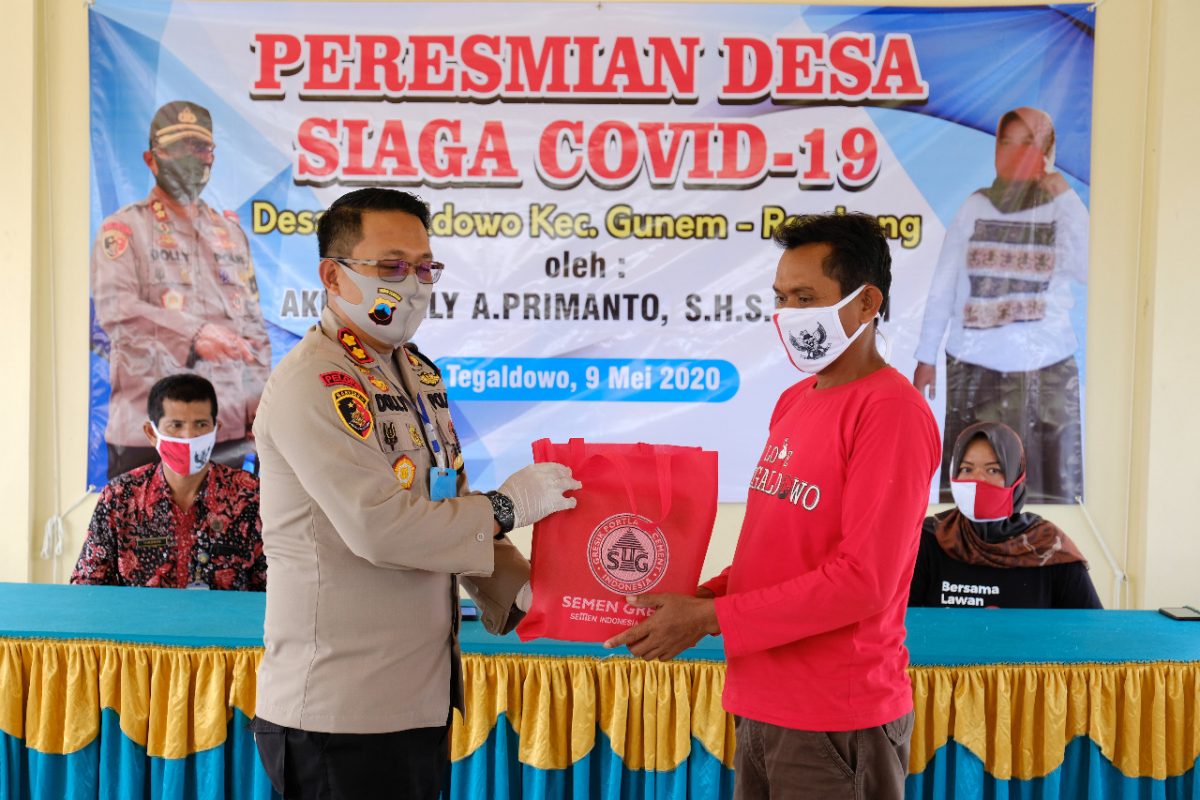 Semen Gresik Dukung Lahirnya Desa Percontohan Siaga COVID-19 di Rembang