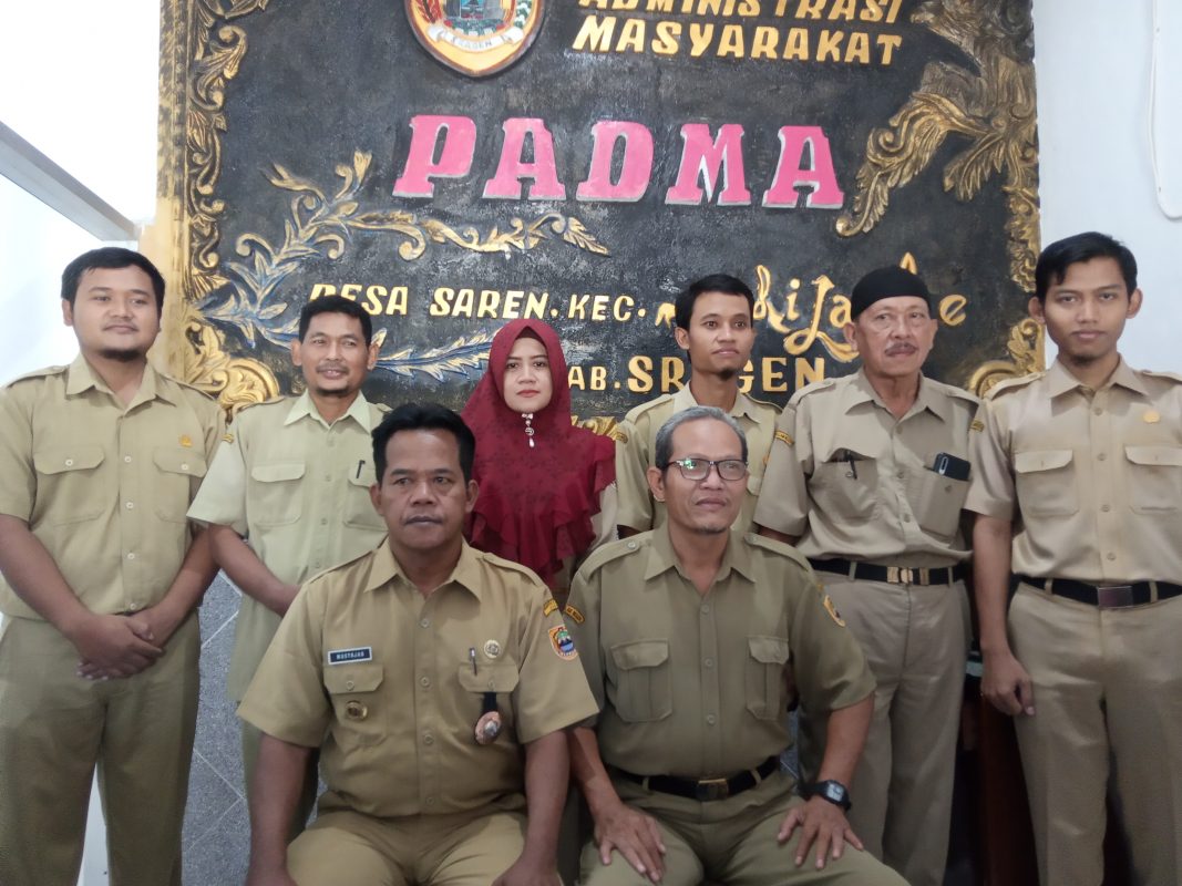 Kades Saren Mustajab, Selalu Optimis Memajukan Desa Bersama Para Perangkatnya
