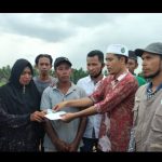 Kepala Baitul Mal Aceh Utara Kunjungi Korban Angin Puting Beliung