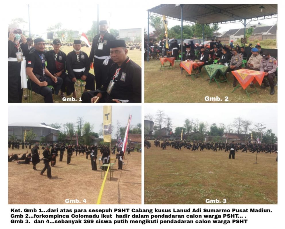 PSHT Cabang Khusus LANUD Adi Sumarmo Pusat Madiun: Adakan Pendadaran Ke 269 Calon Warga PSHT