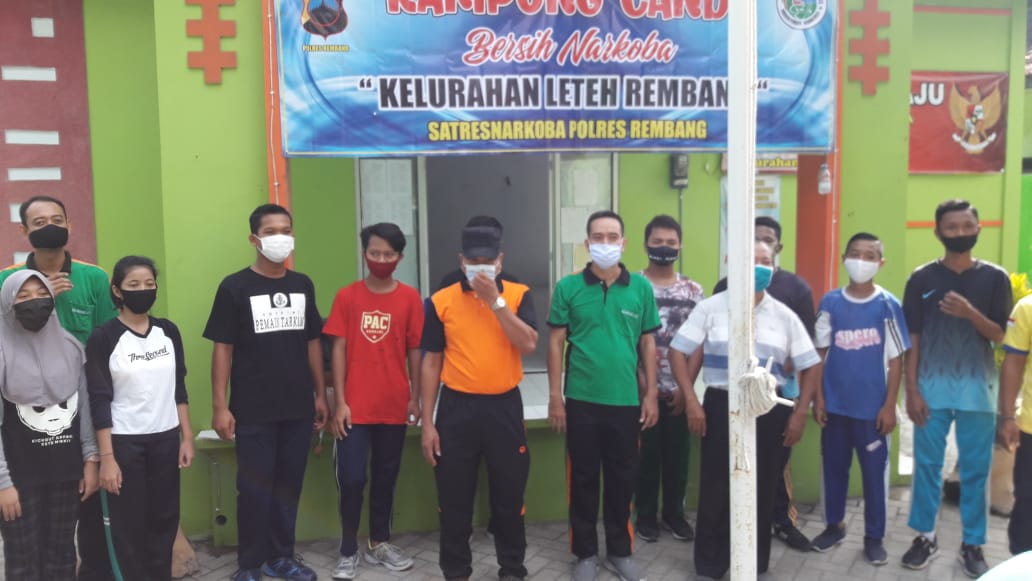 Launching Kampoeng Bebas Narkoba Kelurahan Leteh Kecamatan Kota Rembang
