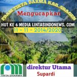 PDAM Tirta Darma Kabupaten Sragen Mengucapkan,  Selamat HUT Ke 6 lintasindonews.com. 11 – 11 – 2014/2020