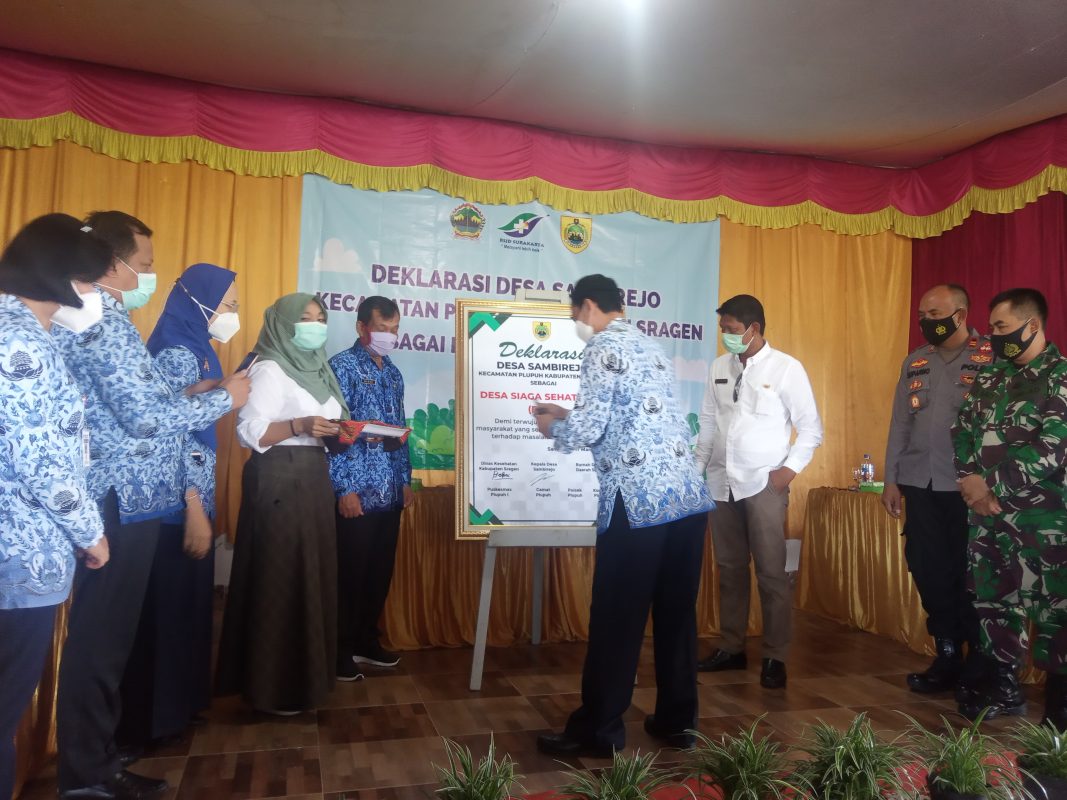 Deklarasi Siaga Sehat Jiwa, Desa Sambirejo Plupuh Satu-satunya Pioner Desa Siaga Sehat Jiwa di Kabupaten Sragen