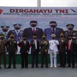 Danrem 071/Wijayakusuma Bersama Forkopimda Banyumas Ikuti Upacara Peringatan HUT Ke-76 TNI Secara Virtual