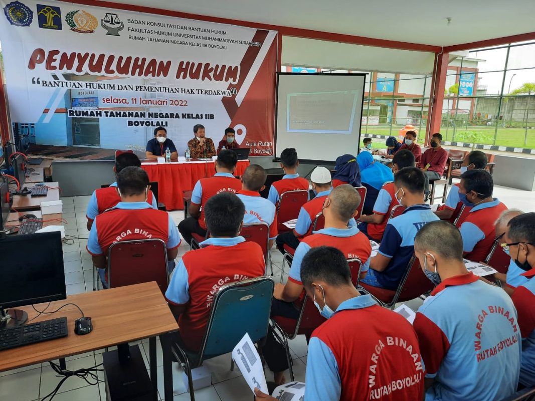 Warga Binaan Pemasyarakatan Rutan Kelas IIB Boyolali Dapat Penyuluhan Hukum