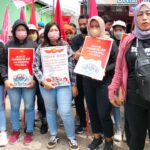 Komite Aksi Buruh Terpimpin “KABUT” Godong – Grobogan, Demo Didepan Disnakertrans Kabupaten