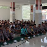 Peringati Isra Mi’raj Nabi Besar SAW TAHUN 1444 H/2023, Polres Gunungkidul menggelar Pengajian
