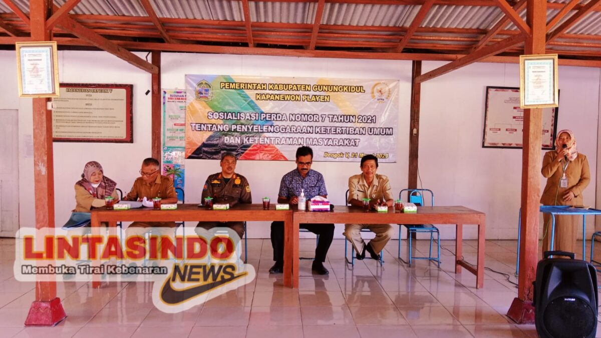 Panewu Kapanewon Playen Mengadakan Sosialisasi Perda Nomor 7 Tahun 2021