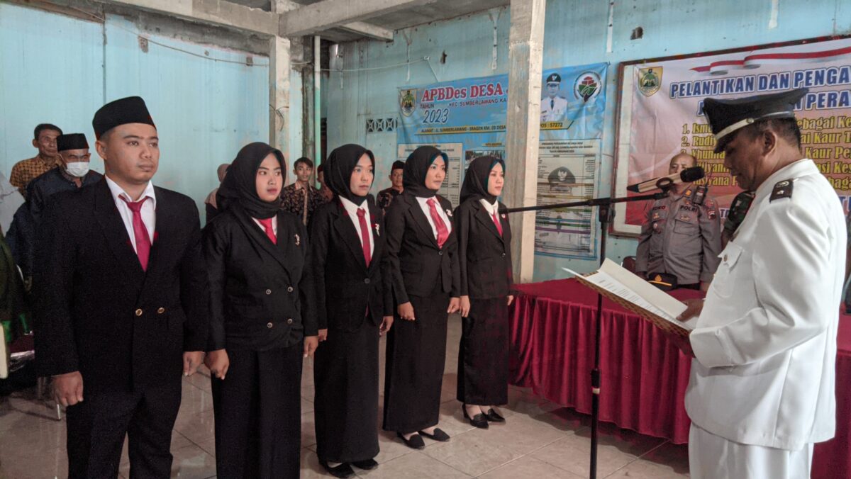5 Perangkat Desa Terpilih Desa Jati di Lantik
