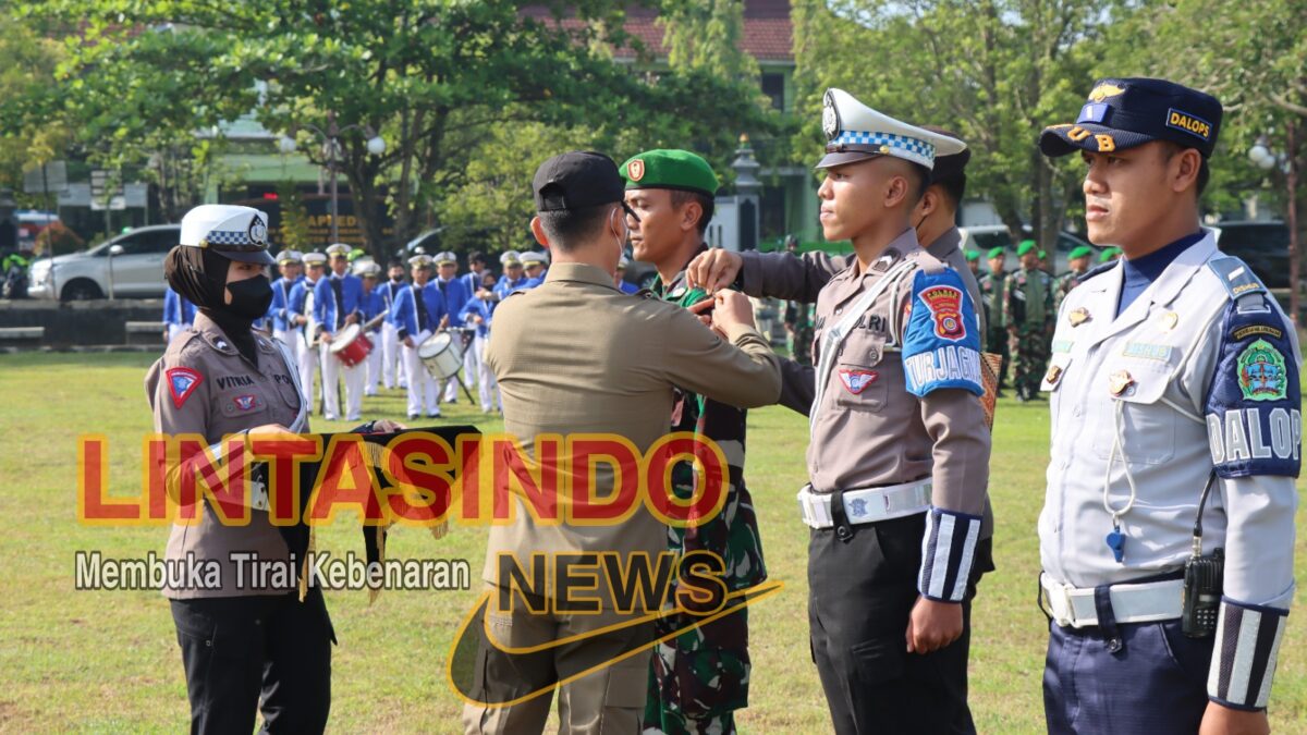 Apel Gelar Pasukan Operasi Ketupat Progo Tahun 2023 Polres Gunungkidul di Alun – alun Pemda Gunungkidul