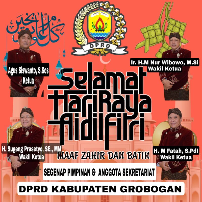Momen Ucapan Hari Raya Idul Fitri 1444 H DPRD Kabupaten Grobogan