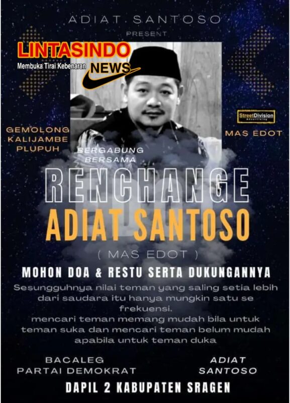 Adiat Santoso Bakal Calon Legislatif Yang Siap Membawa Amanah