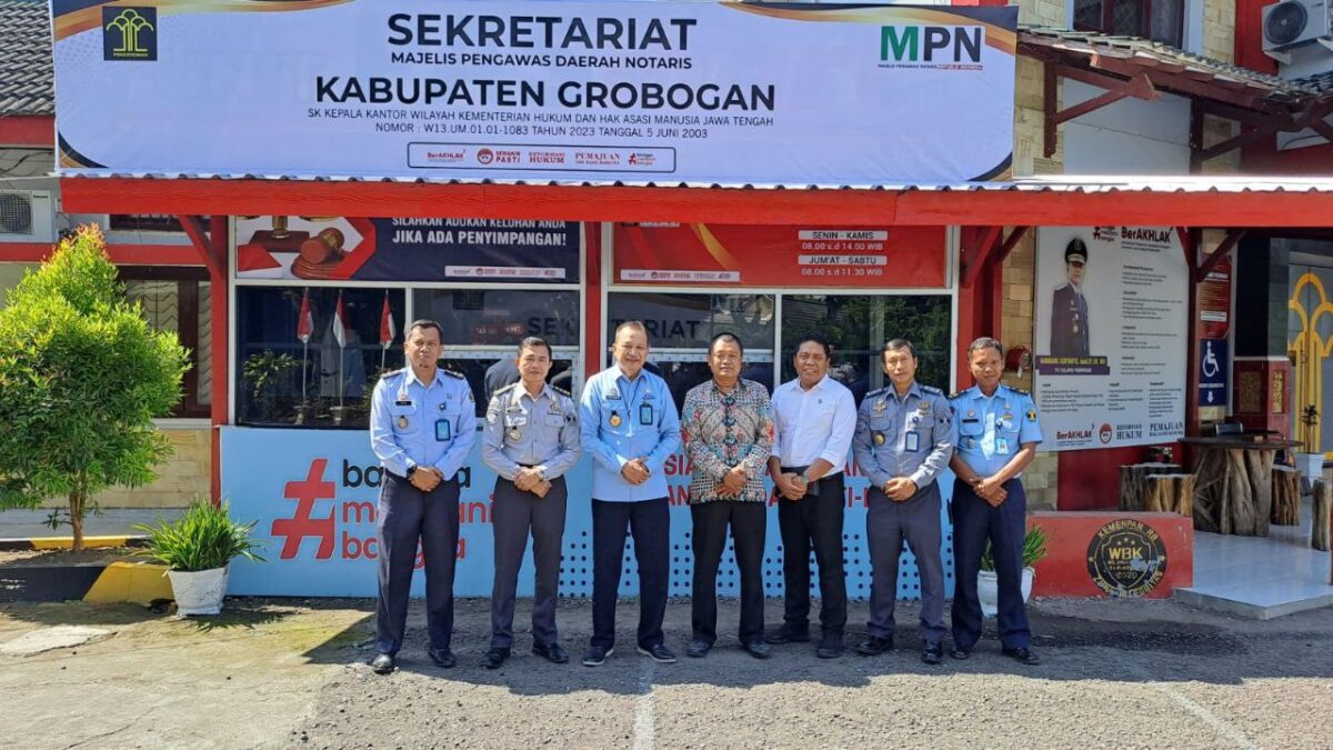 Kepala Divisi Pelayanan Hukum dan HAM Jawa Tengah Tinjau Sekretariat MPD Grobogan