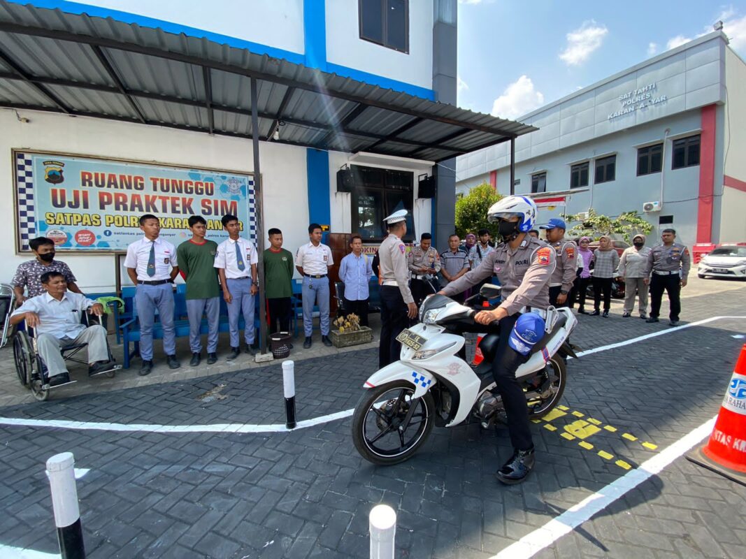 Tak lagi Muter Angka 8 dan  Zig-Zag, Satlantas Polres Karanganyar Resmi Terapkan Materi Ujian Praktek SIM C Terbaru