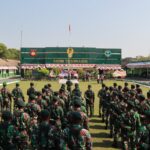 Karangan Bunga Warnai Penyambutan HUT TNI Ke-78, Kodim SragenTampak Meriah