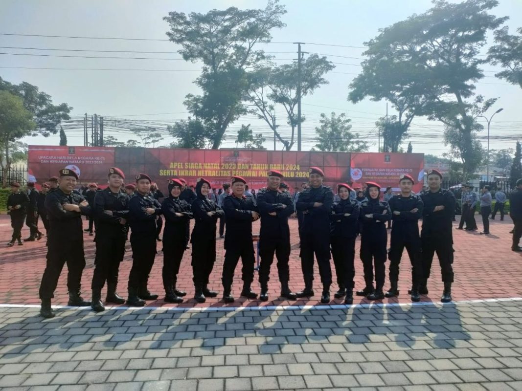 Kalapas Kelas IIB Purwodadi Ikuti Apel Netralitas ASN Menuju Pemilu 2024 di Semarang