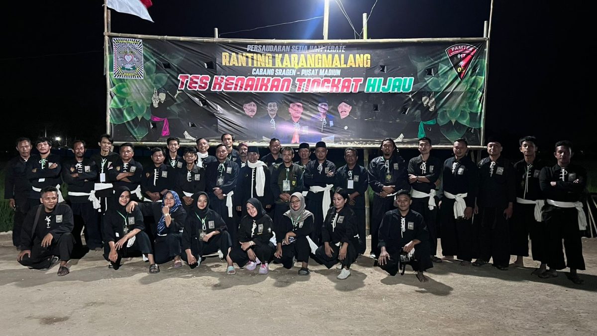 1000 Pendekar SH Terate Menghadiri UKT Sabuk Jambon Ke Hijau, Ranting Karangmalang Cabang Sragen Pusat Madiun