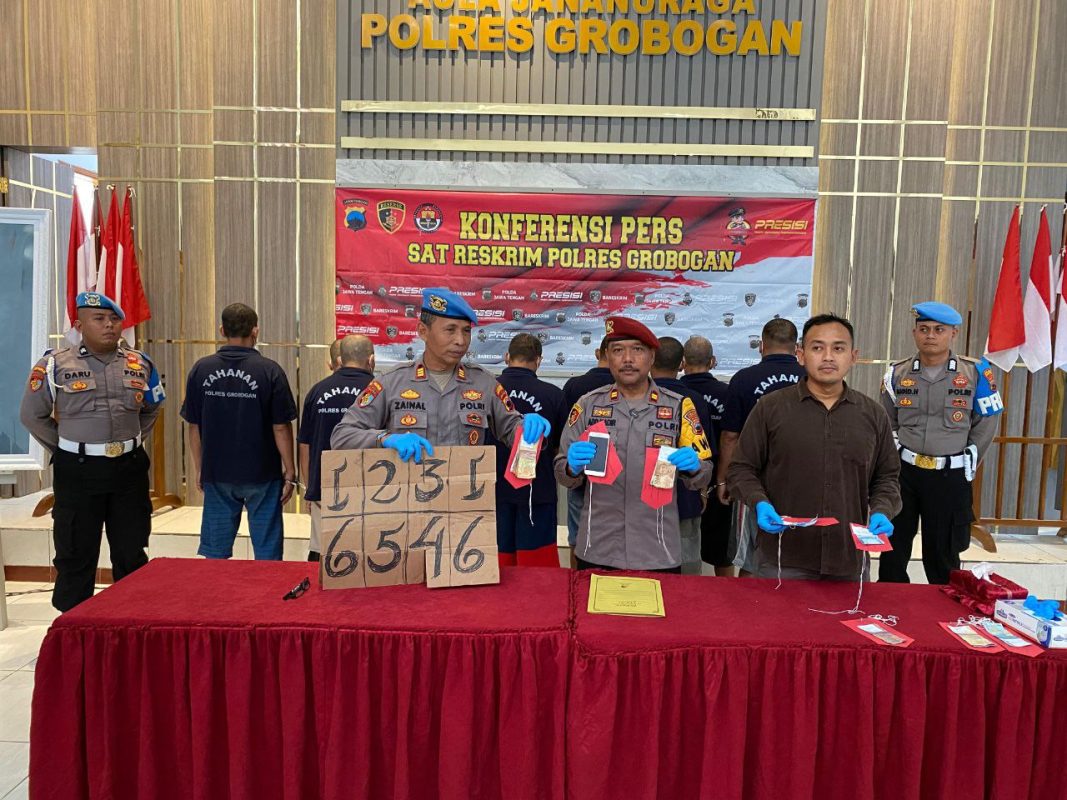 Asyik Main Dadu, 9 Orang di Amankan Polres Grobogan