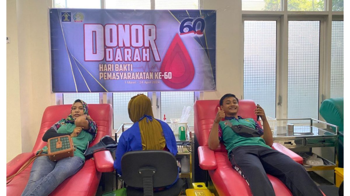 Semarak Hari Bakti Pemasyarakatan Ke-60 Pegawai Lapas Purwodadi Aksi Kemanusiaan Donor Darah