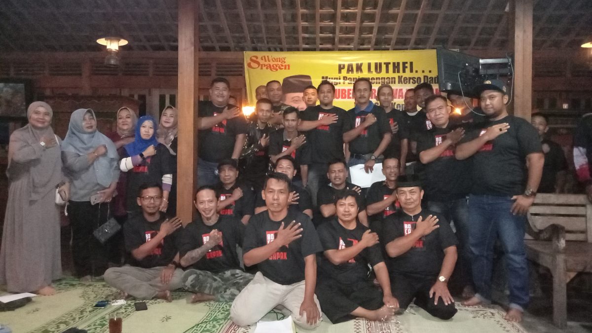 Deklarasi Dukungan Untuk Irjen Pol Ahmad Luthfi Maju Pilgub 2024 Makin Menguat di Sragen, Bocahe Bapak Mulai Membentuk Pengurus Dari Korda Hingga Kordes 