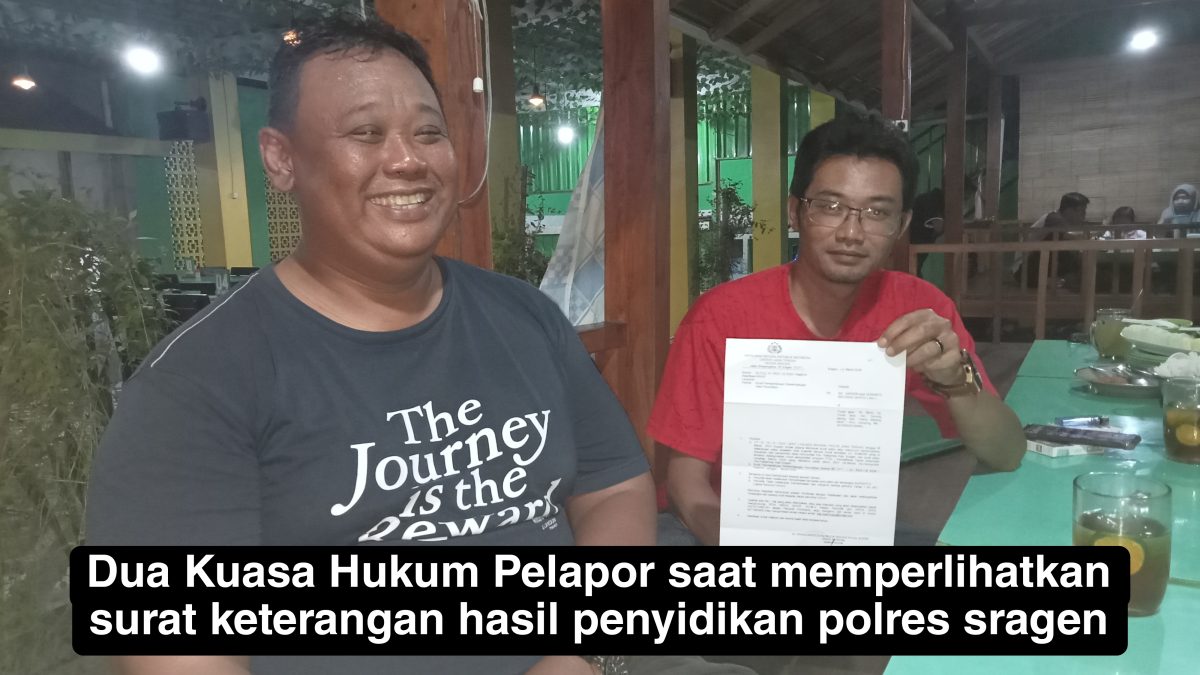 Polres Sragen Sampaikan Hasil Surat Penyidikan Dugaan Surat Keterangan Kematian Palsu PTSL Desa Donoyudan