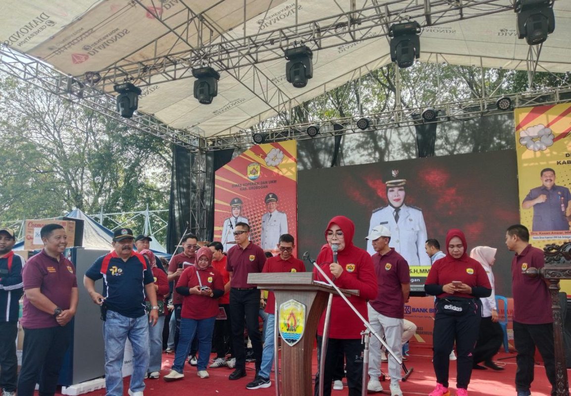 Expo UMKM 2024 di Gelar Dinas Koperasi Grobogan, Baznas Berikan Modal Usaha