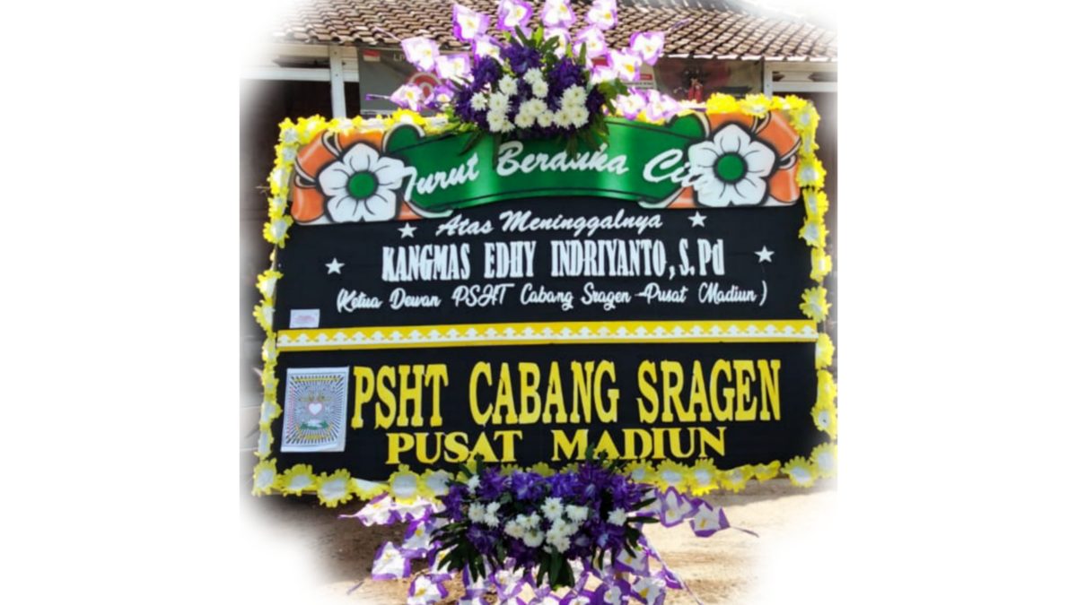 Kangmas Edhy Indriyanto Ketua Dewan SH Terate Cabang Sragen Pusat Madiun Meninggal Dunia, Rumah Duka Banjir Karangan Bunga Belasungkawa 