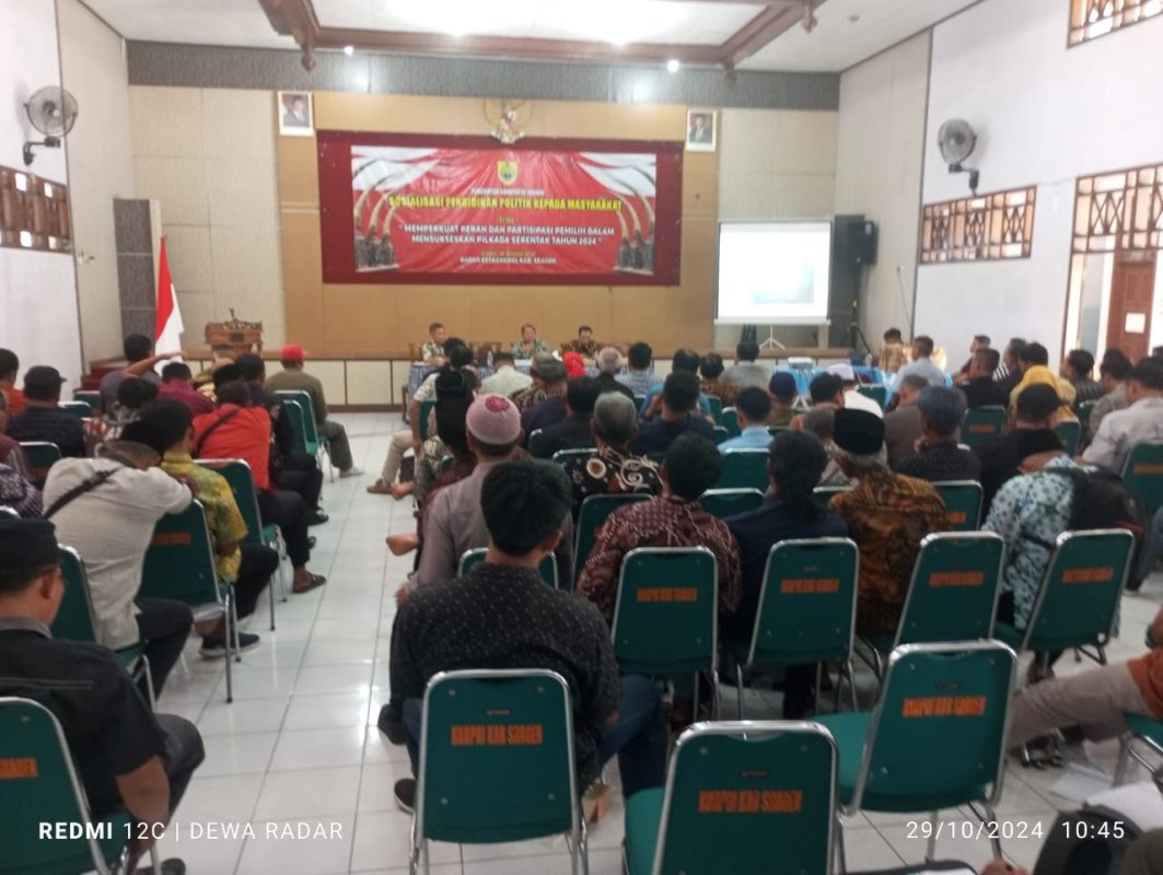 Sosialisasi Kesbangpol Sragen, Pendidikan Politik Untuk Masyarakat Jelang Pilkada Masyarakat Wajib Tahu!!
