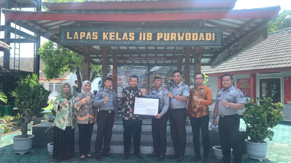 Lapas Purwodadi Terima Kunjungan dari BNN Provinsi Jawa Tengah Guna Ciptakan Lapas Bersih dari Narkoba