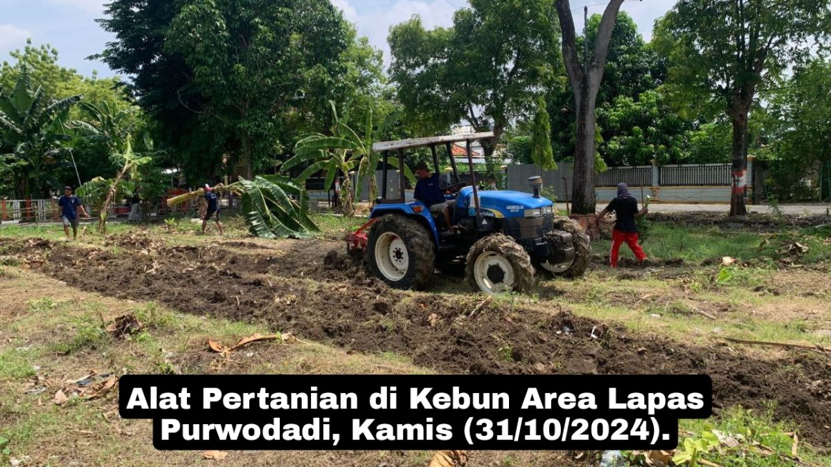 Guna Dukung Program Ketahanan Pangan Nasional, Lapas Purwodadi Siapkan Lahan Baru untuk Pertanian dan Peternakan