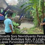 Dalam Rangka Mendukung Program Ketahanan Pangan Nasional, Lapas Purwodadi Siapkan Kolam Untuk Budidaya Ikan