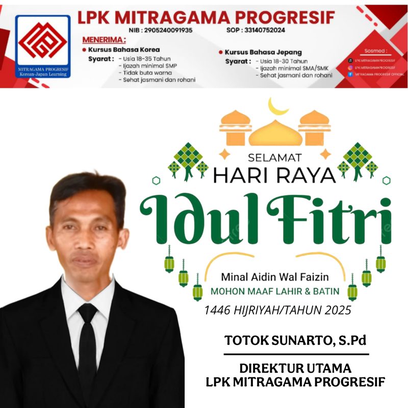 Totok Sunarto, S.Pd Dirut LPK Mitragama Progresif, Perjuangannya Bagai Api Tak Kunjung Padam