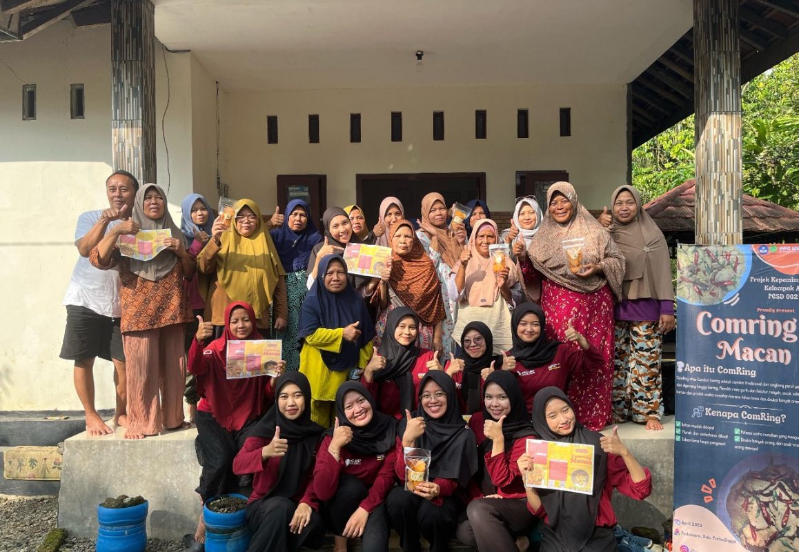 Kolaborasi Pembuatan ComRing Macan Bersama Kelompok PKK di Desa Sokawera, Kabupaten Purbalingga