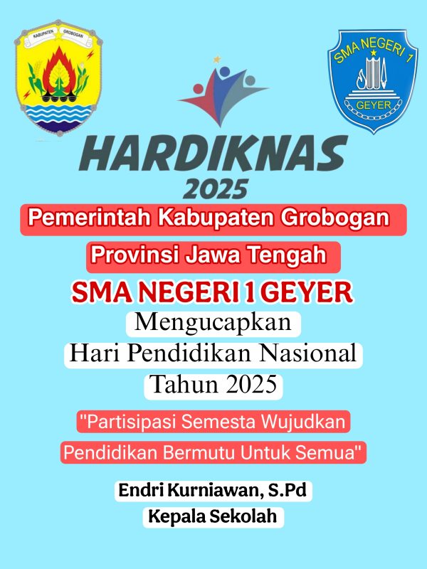 SMA Negeri 1 Geyer Kabupaten Grobogan “Hardiknas 2025”
