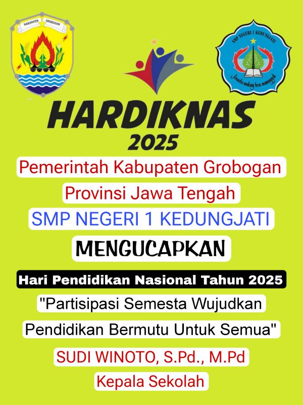 SMP Negeri 1 Kedungjati Kabupaten Grobogan “Hardiknas 2025”