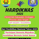 SMP Negeri 1 Tegowanu Kabupaten Grobogan “Hardiknas 2025”