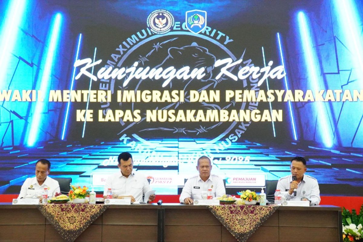 Kalapas Purwodadi Turut Hadir Kunjungan Wakil Menteri Imigrasi dan Pemasyarakatan di Nusakambangan